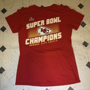 Kansas City Chiefs Super Bowl LIV Champions Graphic T-Shirt Red Men's Small